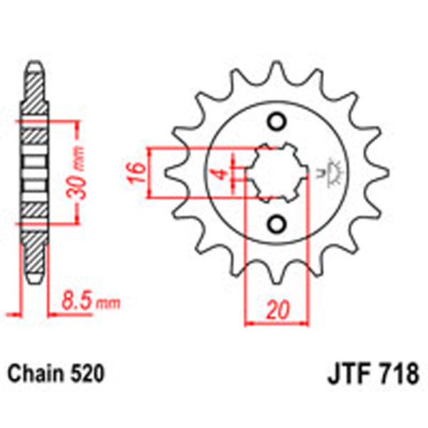 JT JT Gear Box Sprockets G/B 718-13T
